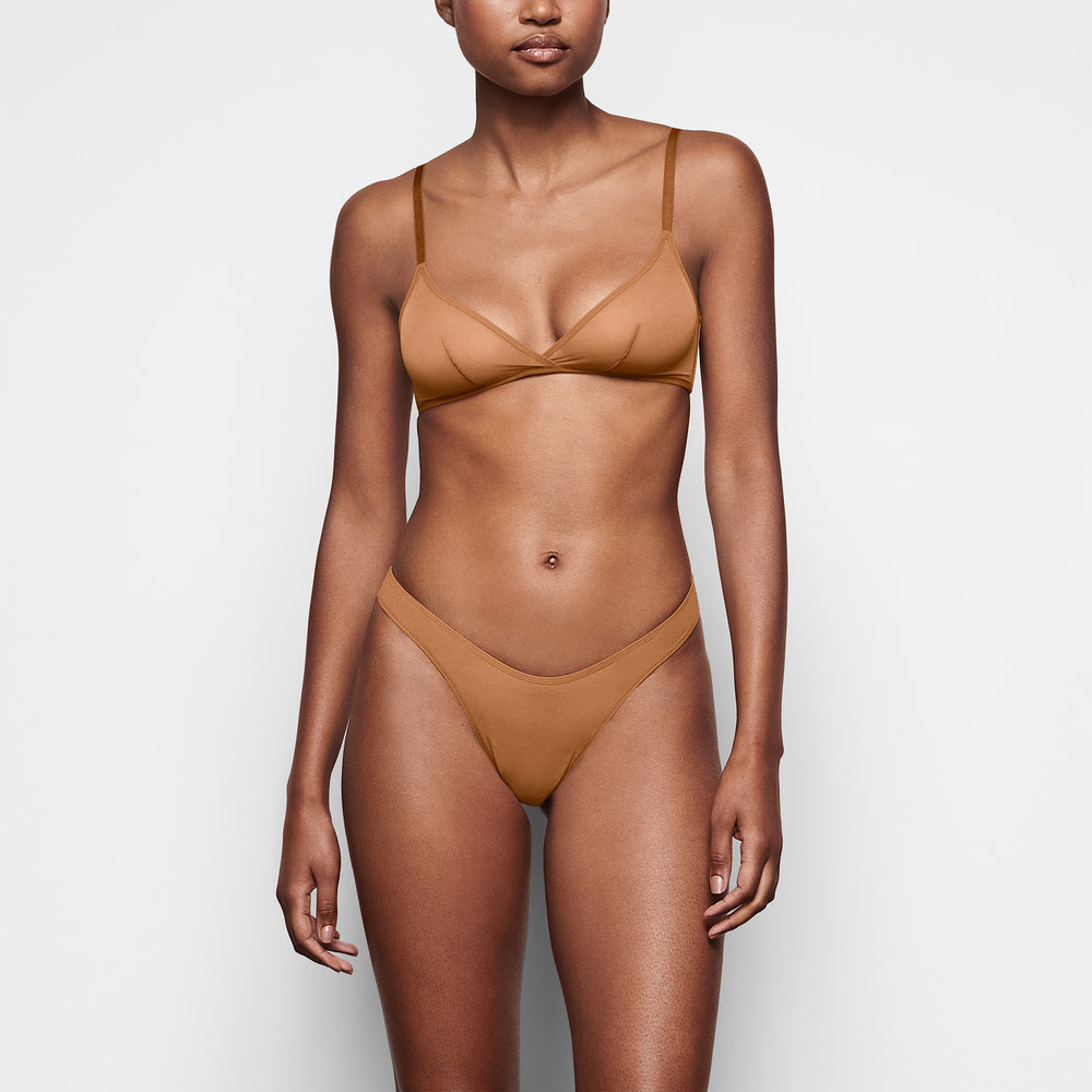 Skims ULTRA FINE MESH TRIANGLE Bralette Abrikoos | YTK-680431