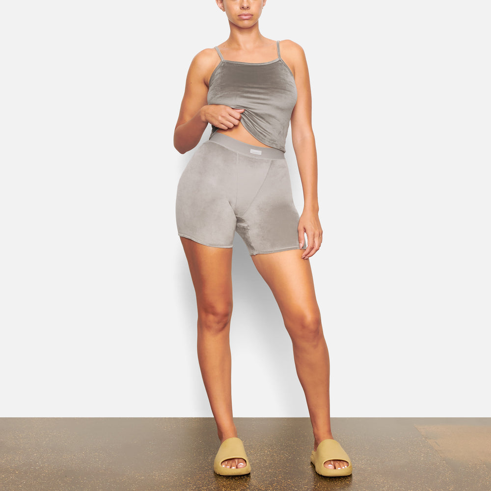 Skims VELOUR BIKE Korte Broek Grijs | BVQ-324718