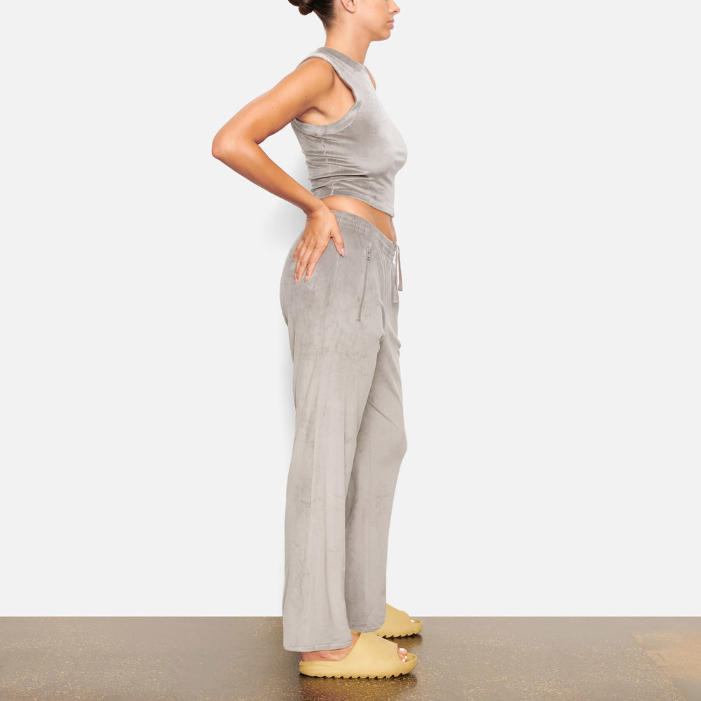 Skims VELOUR CREW NECK Tank Grijs | HDX-701249