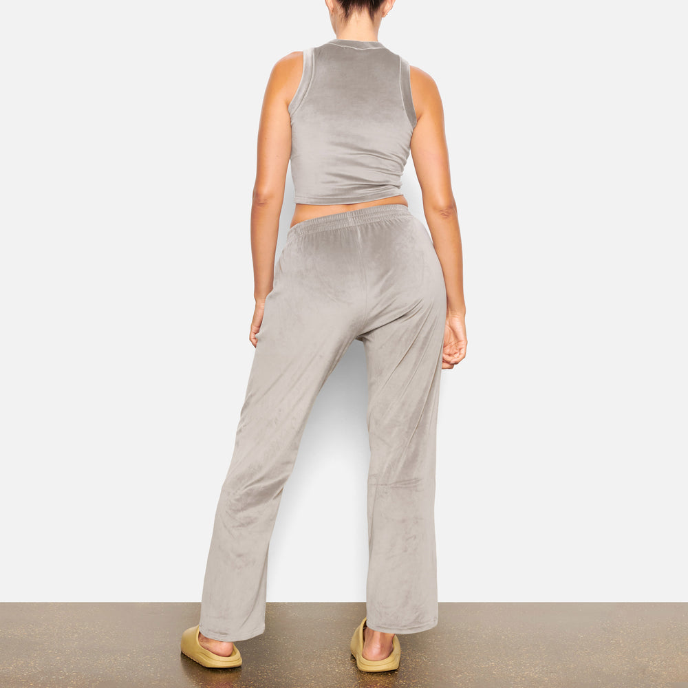 Skims VELOUR CREW NECK Tank Grijs | HDX-701249