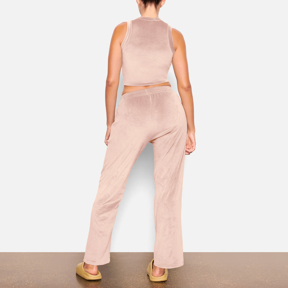 Skims VELOUR CREW NECK Tank Lichtroze | IYH-952413
