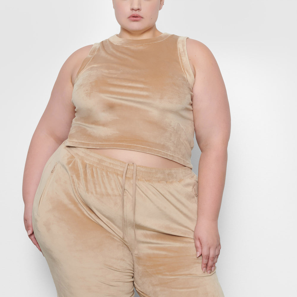 Skims VELOUR CREW NECK Tank Oranje | QTS-158304