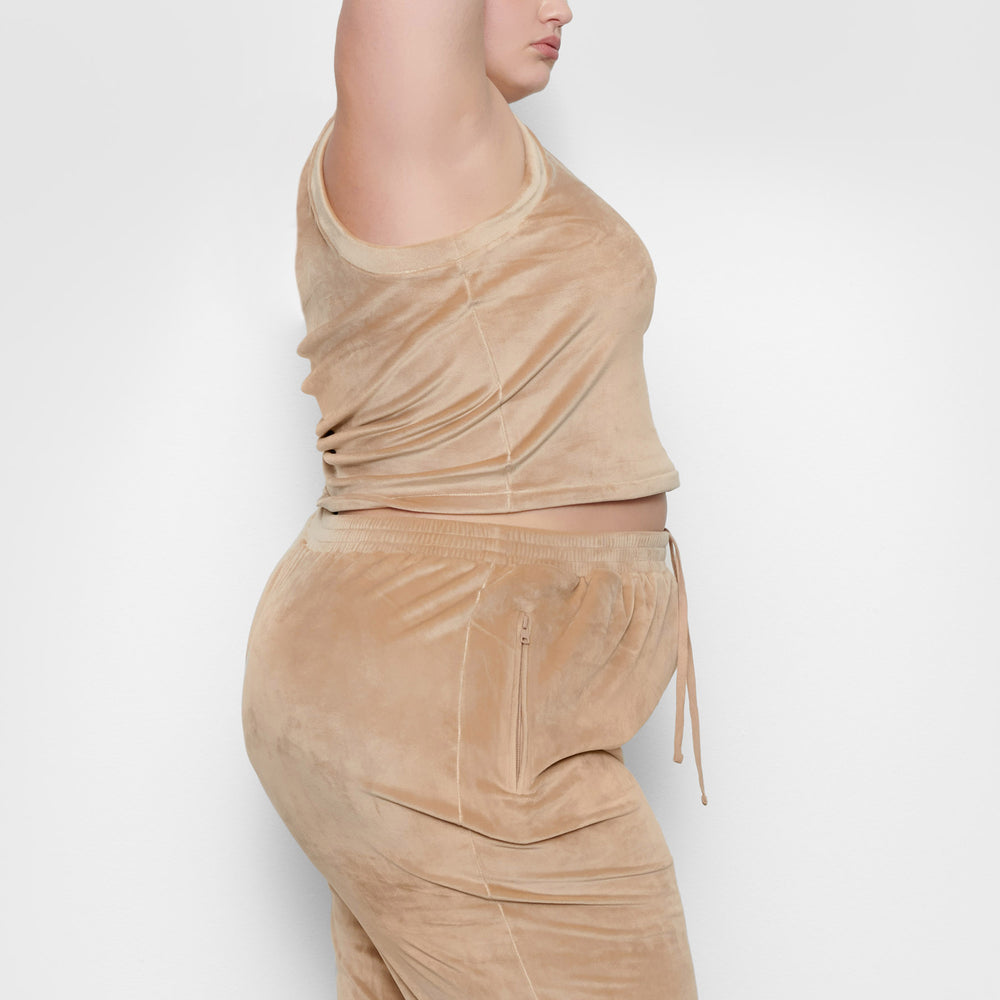 Skims VELOUR CREW NECK Tank Oranje | QTS-158304