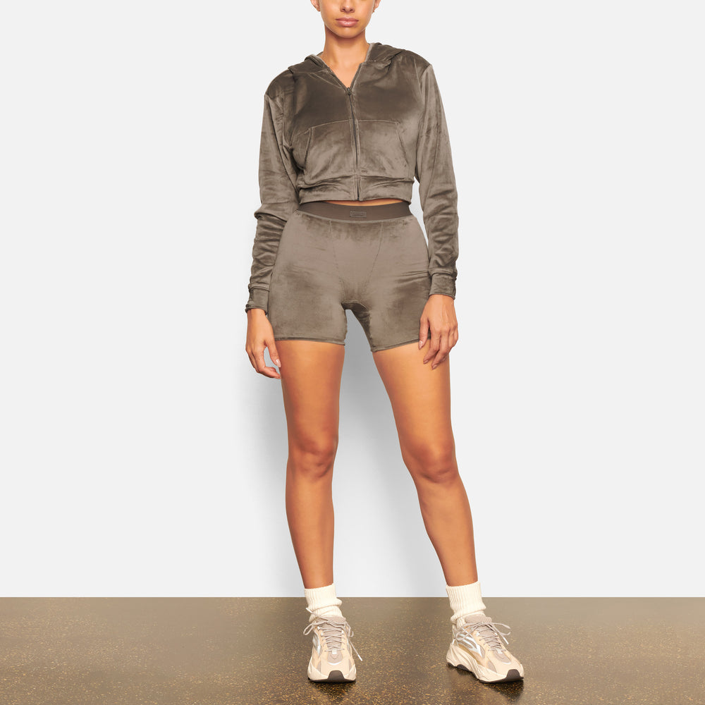 Skims VELOUR Hoodie Diepgrijs | TDR-156720