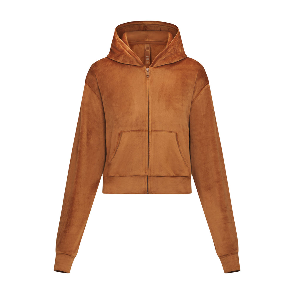 Skims VELOUR Hoodie Koper | DLE-398520