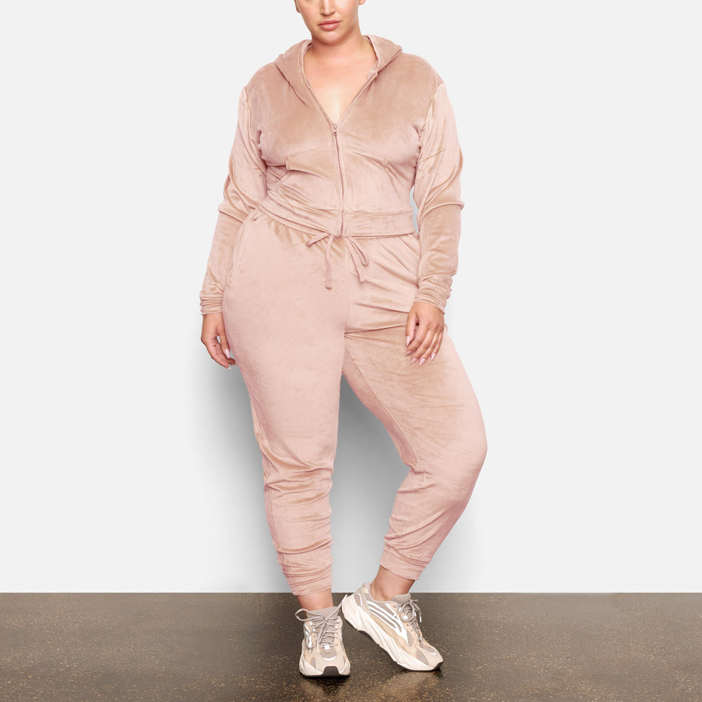Skims VELOUR Hoodie Lichtroze | SJB-108527