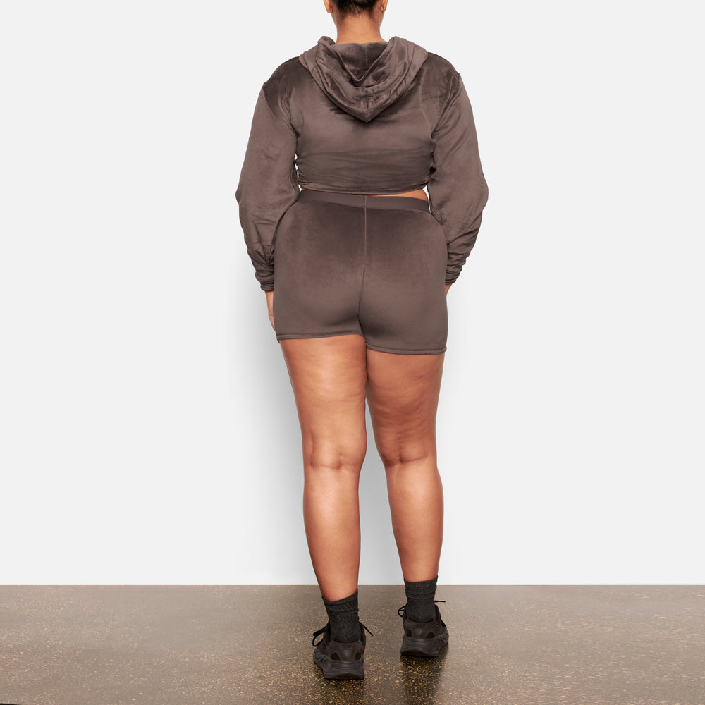 Skims VELOUR Hoodie Paars Grijs | BZT-839524
