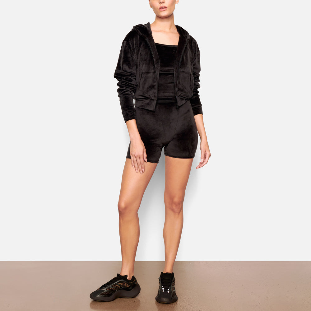 Skims VELOUR Hoodie Zwart | CNV-364587