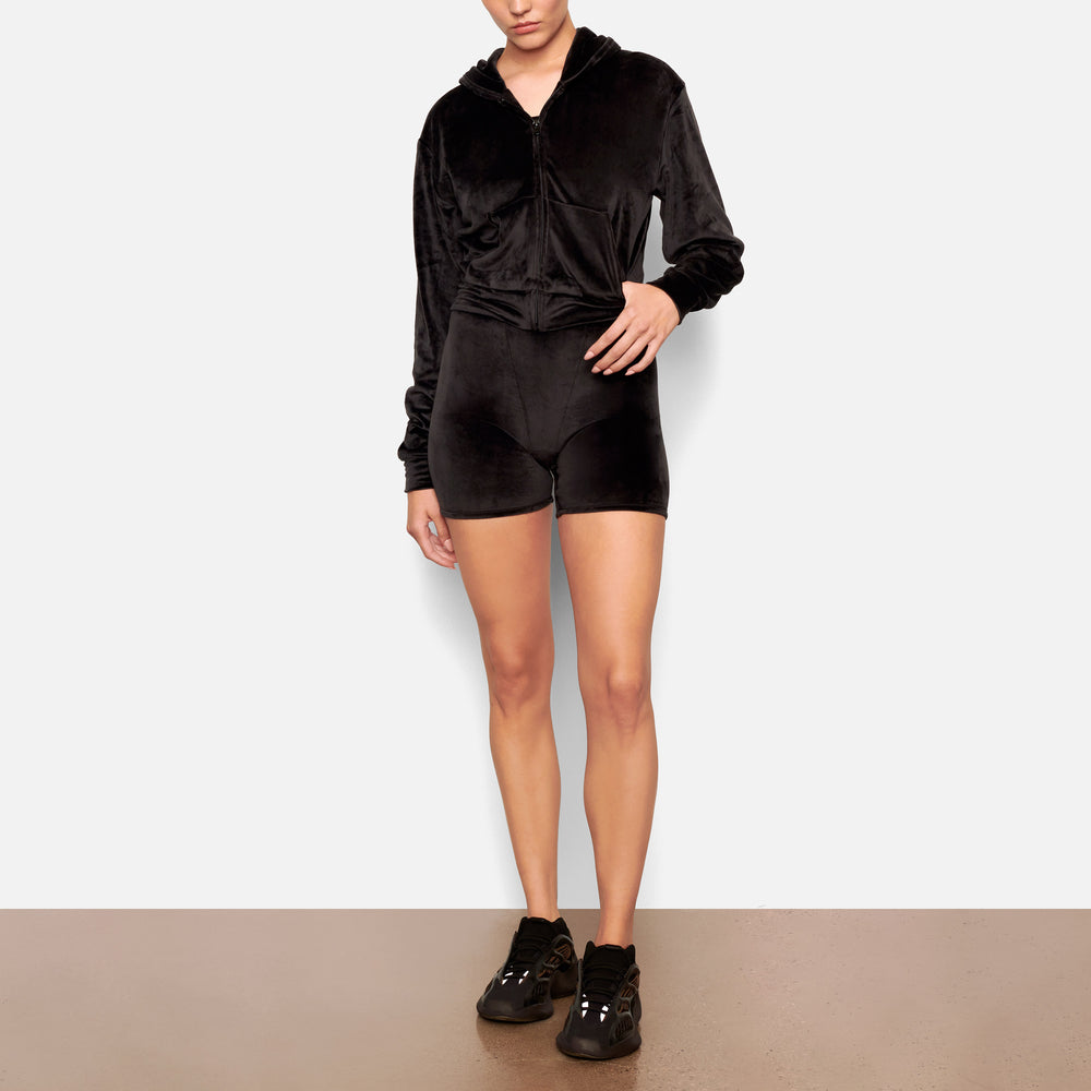 Skims VELOUR Hoodie Zwart | CNV-364587