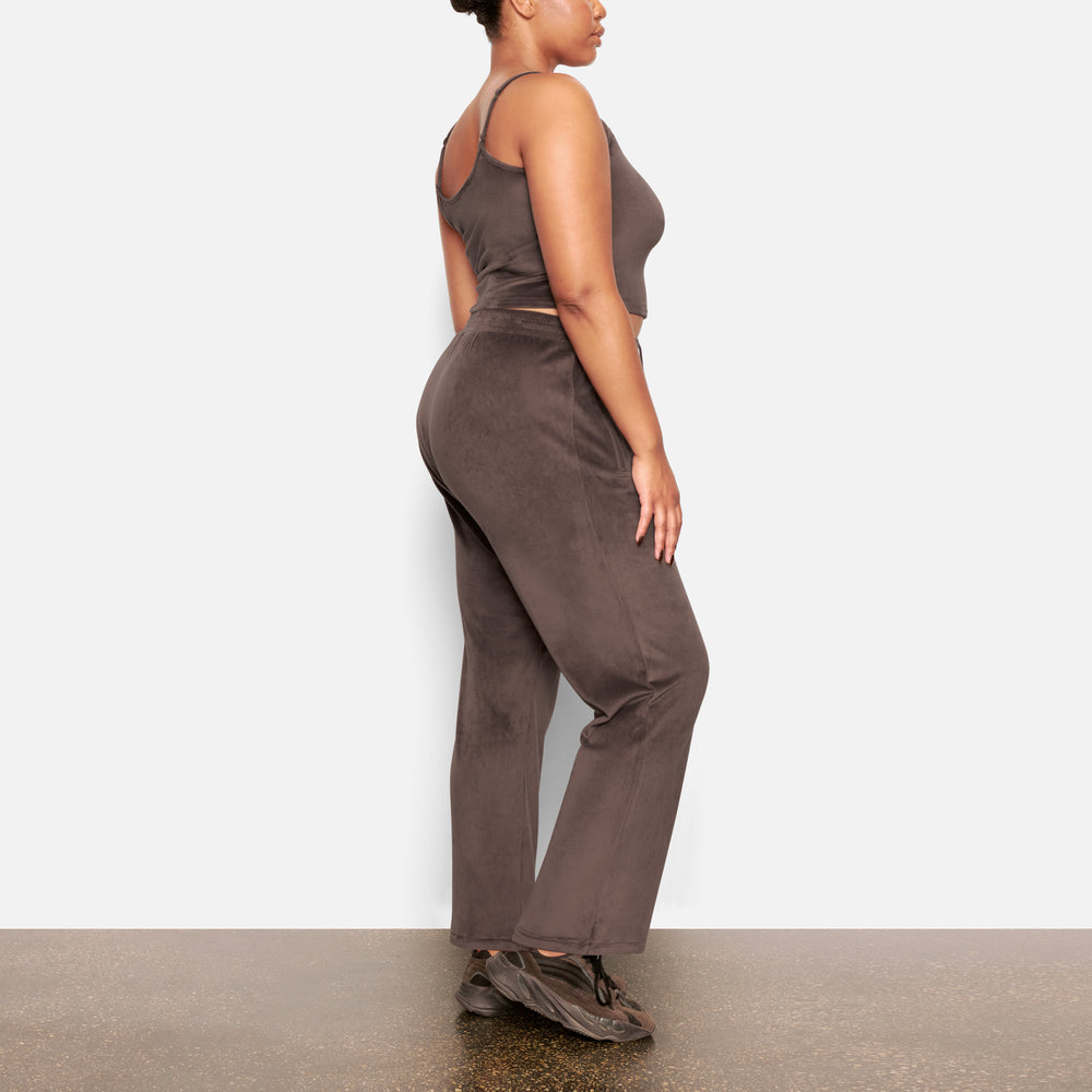 Skims VELOUR TRACK Broek Paars Grijs | FWG-029857