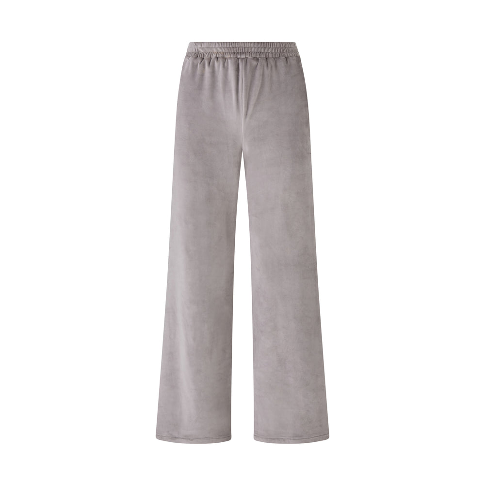 Skims VELOUR WIDE LEG Broek Grijs | VHN-413896