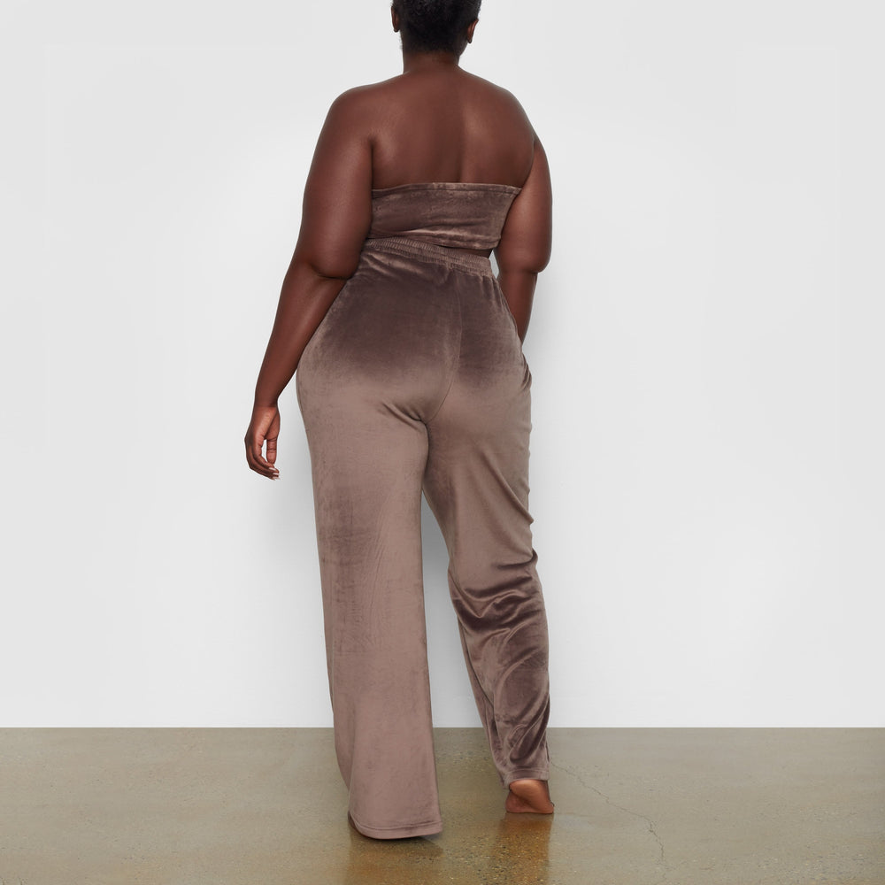 Skims VELOUR WIDE LEG Broek Paars Grijs | CBH-620154