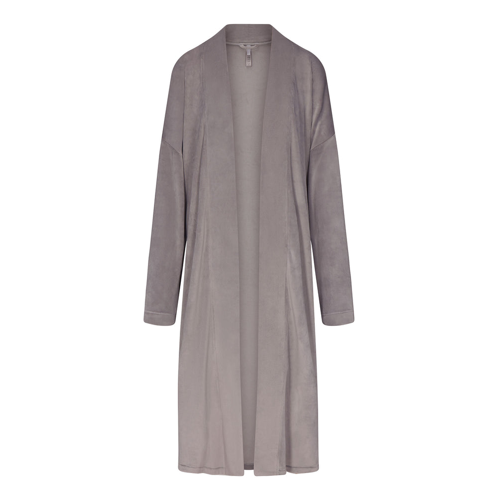 Skims VELOUR WRAP Badjas Grijs | RNQ-617045