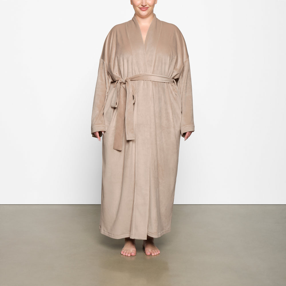 Skims VELOUR WRAP Badjas Oranje | CQD-763591