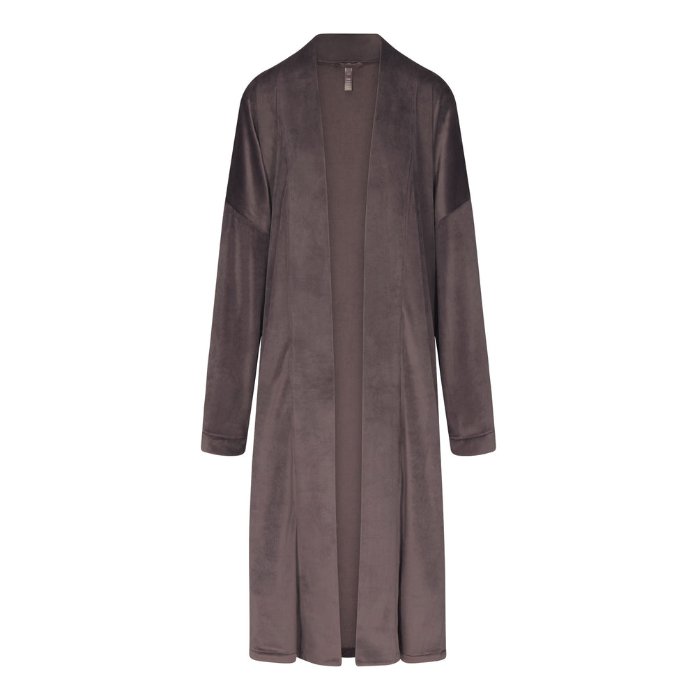 Skims VELOUR WRAP Badjas Paars Grijs | VKX-098617