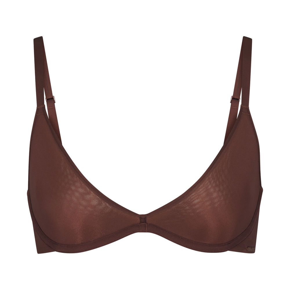 Skims WEIGHTLESS Scoop Neck Bra Chocola | NDC-294710