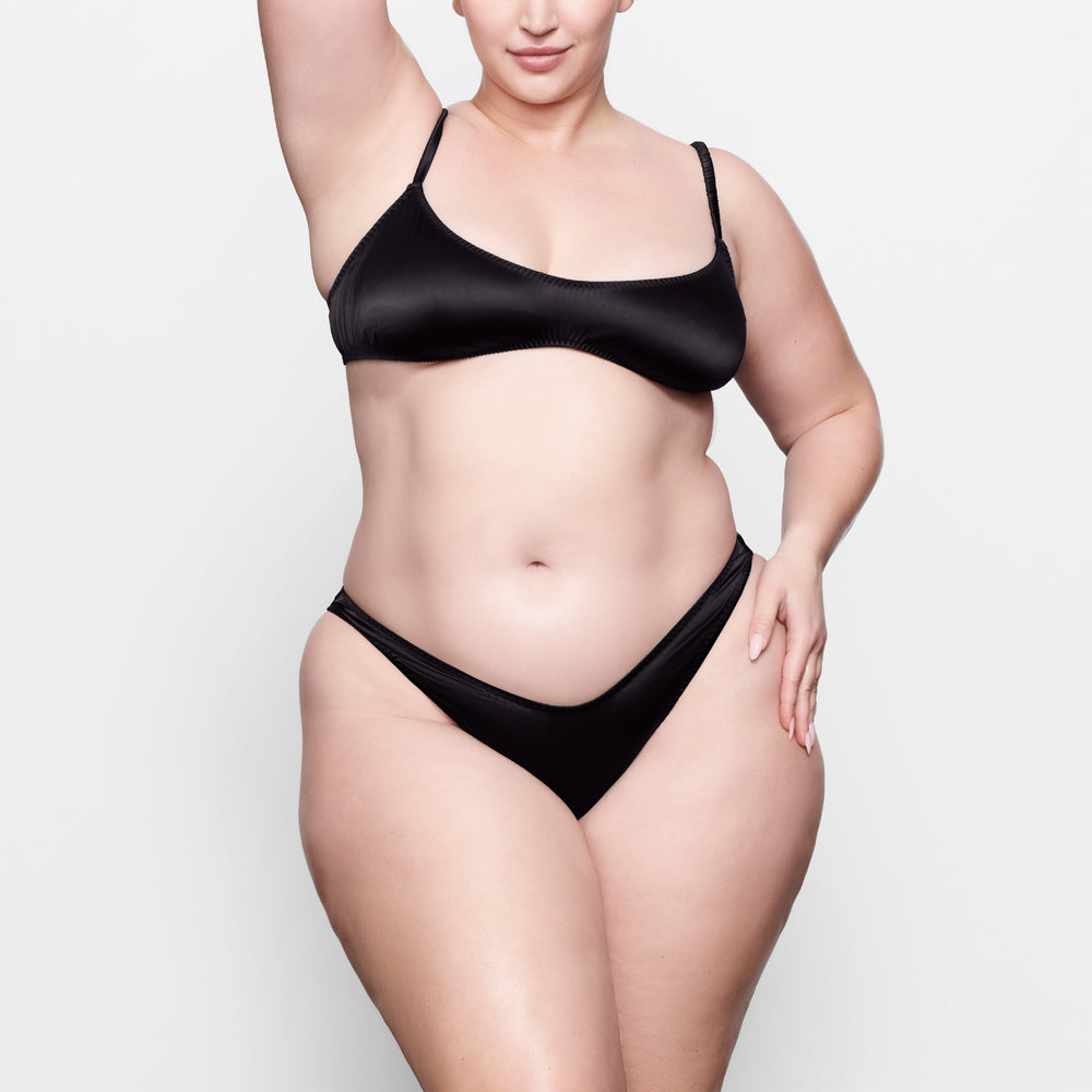 Skims WOVEN SHINE Bikini Zwart | OIN-731860