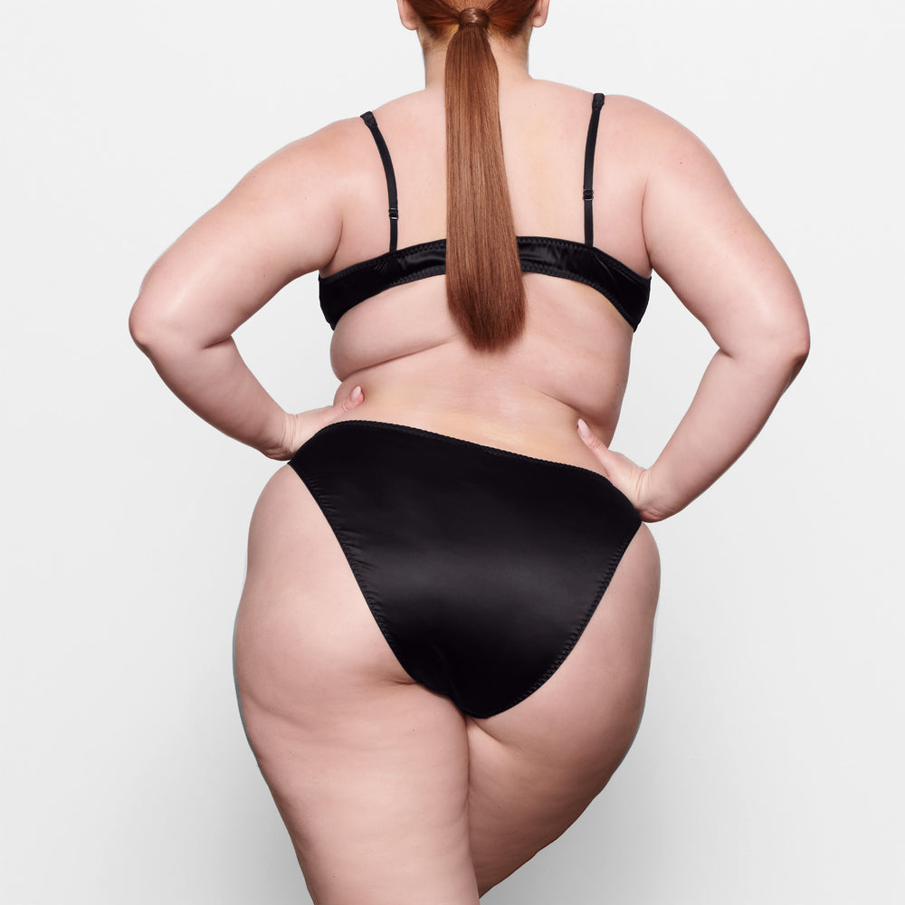 Skims WOVEN SHINE Bikini Zwart | OIN-731860