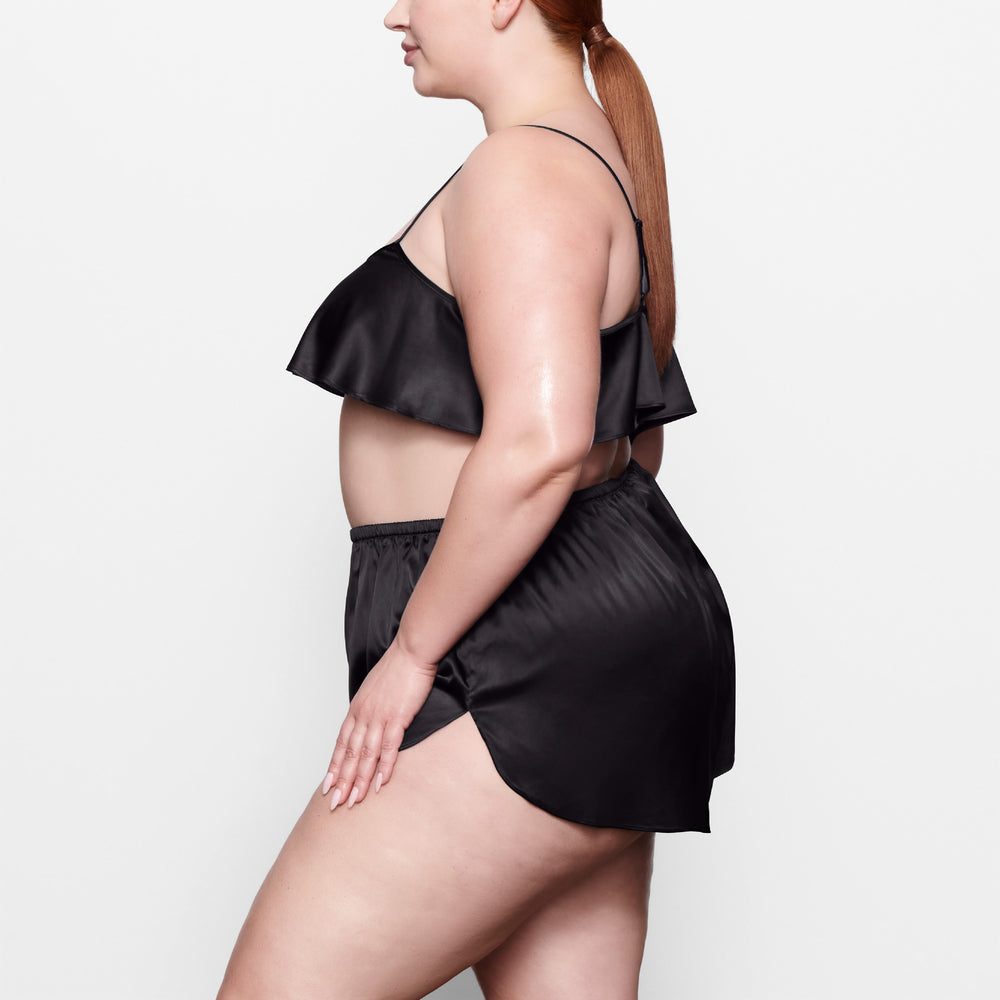 Skims WOVEN SHINE Cami Zwart | FZJ-038451