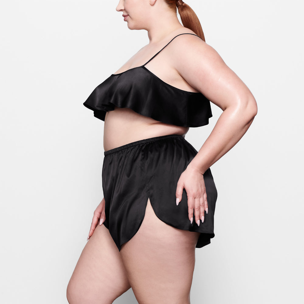 Skims WOVEN SHINE Korte Broek Zwart | JKP-041859