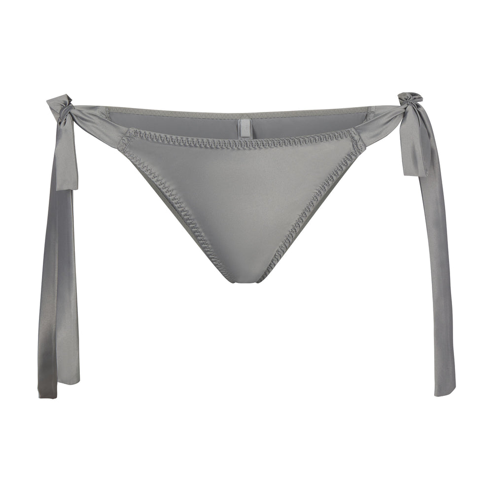 Skims WOVEN SHINE TIE SIDE Brief Lichtgrijs | AGN-456789