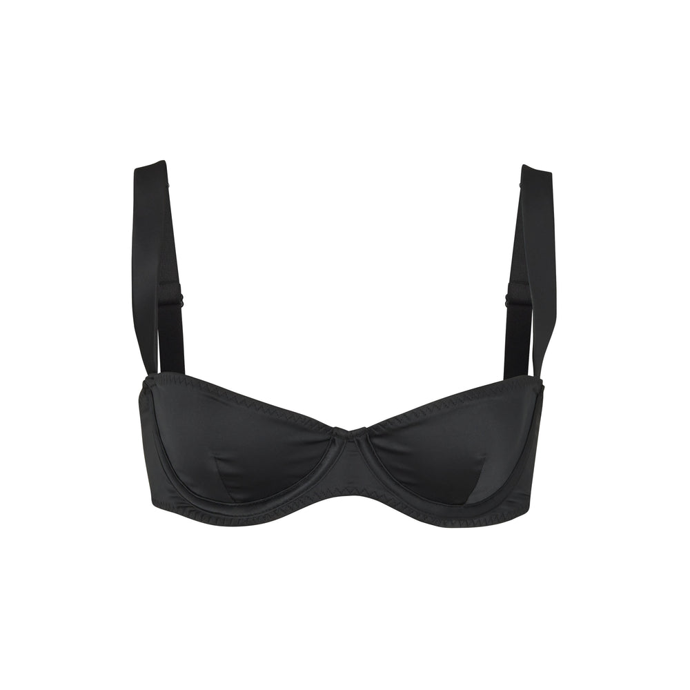 Skims WOVEN SHINE Underwire Bra Zwart | JKD-834519