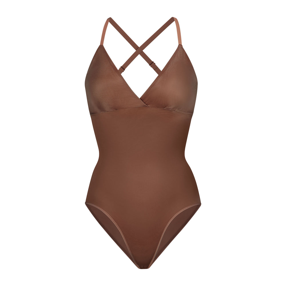 Skims BARELY THERE BODYSUIT BRIEF W/ SNAPS Bodysuit Bruin | JZH-302164