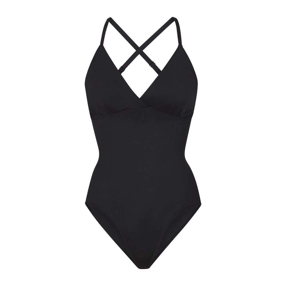 Skims BARELY THERE BODYSUIT BRIEF W/ SNAPS Bodysuit Zwart | TGE-172539