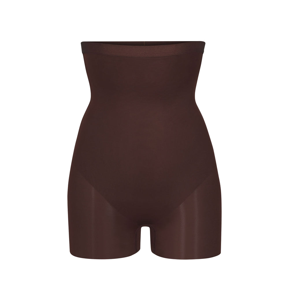 Skims BARELY THERE HIGH WAIST Korte Broek Chocola | YKW-904275