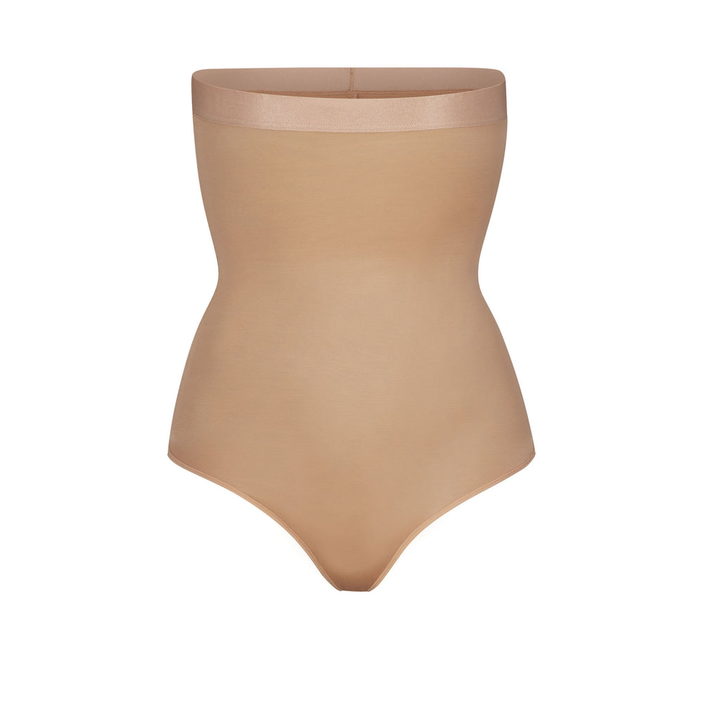 Skims BARELY THERE HIGH WAIST Thong Beige | NTR-137824