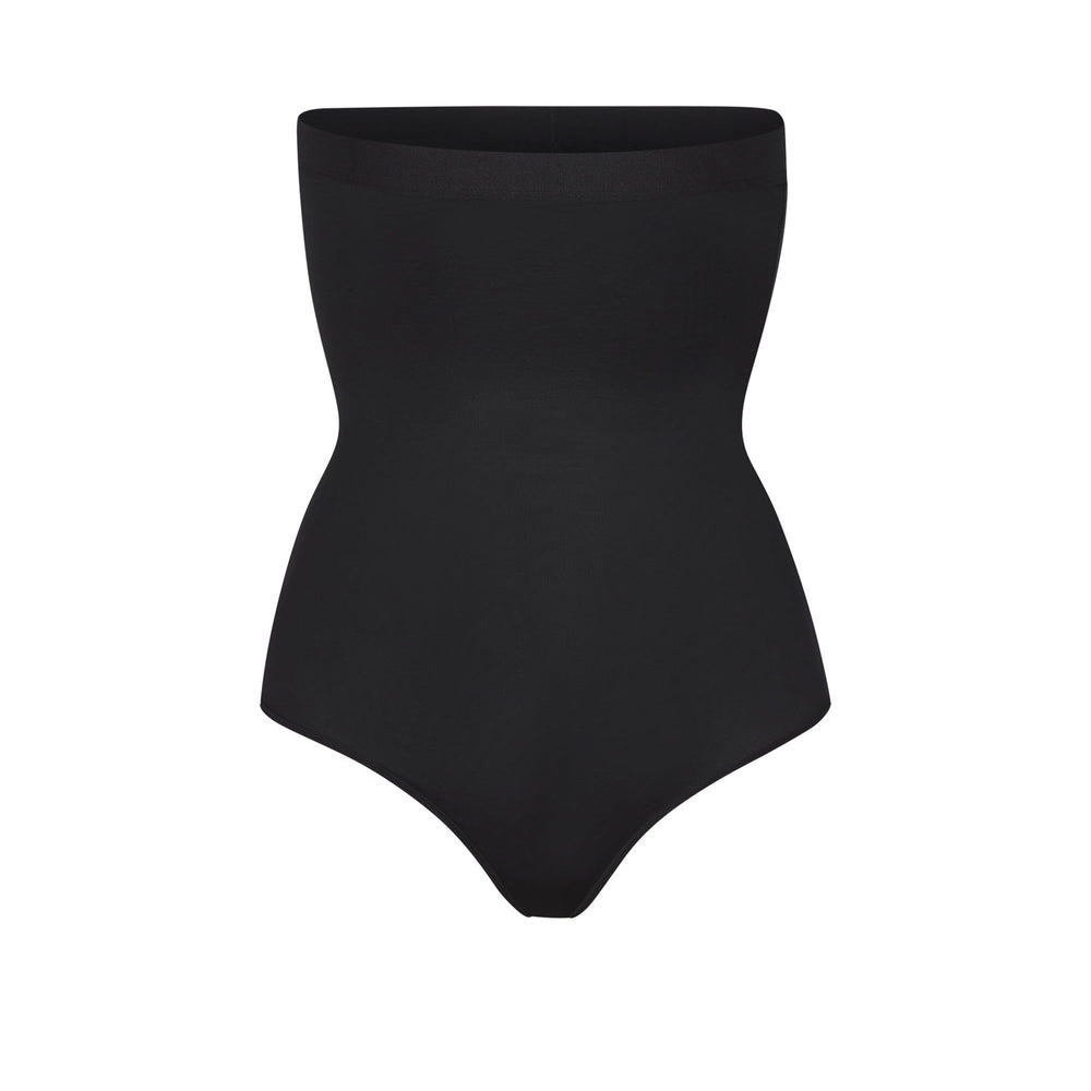 Skims BARELY THERE HIGH WAIST Thong Zwart | LJG-391652