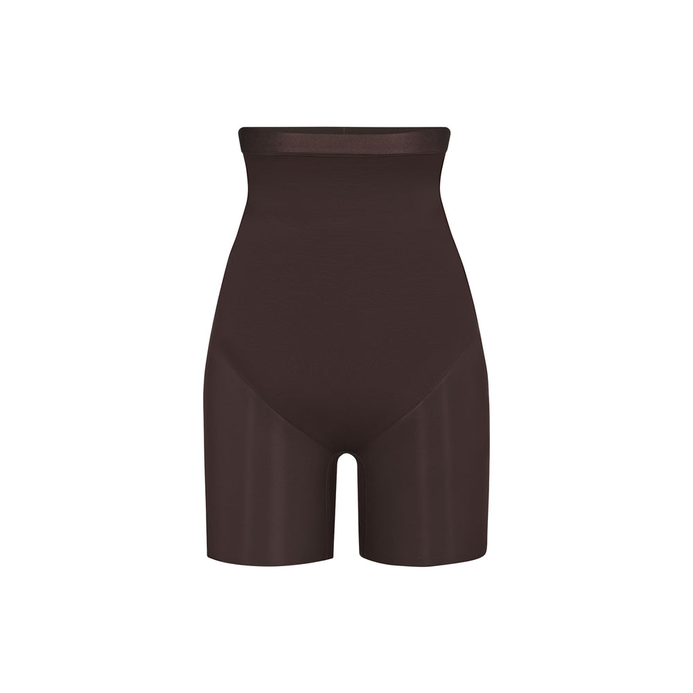 Skims BARELY THERE MID THIGH Korte Broek Koffie | HNJ-938276
