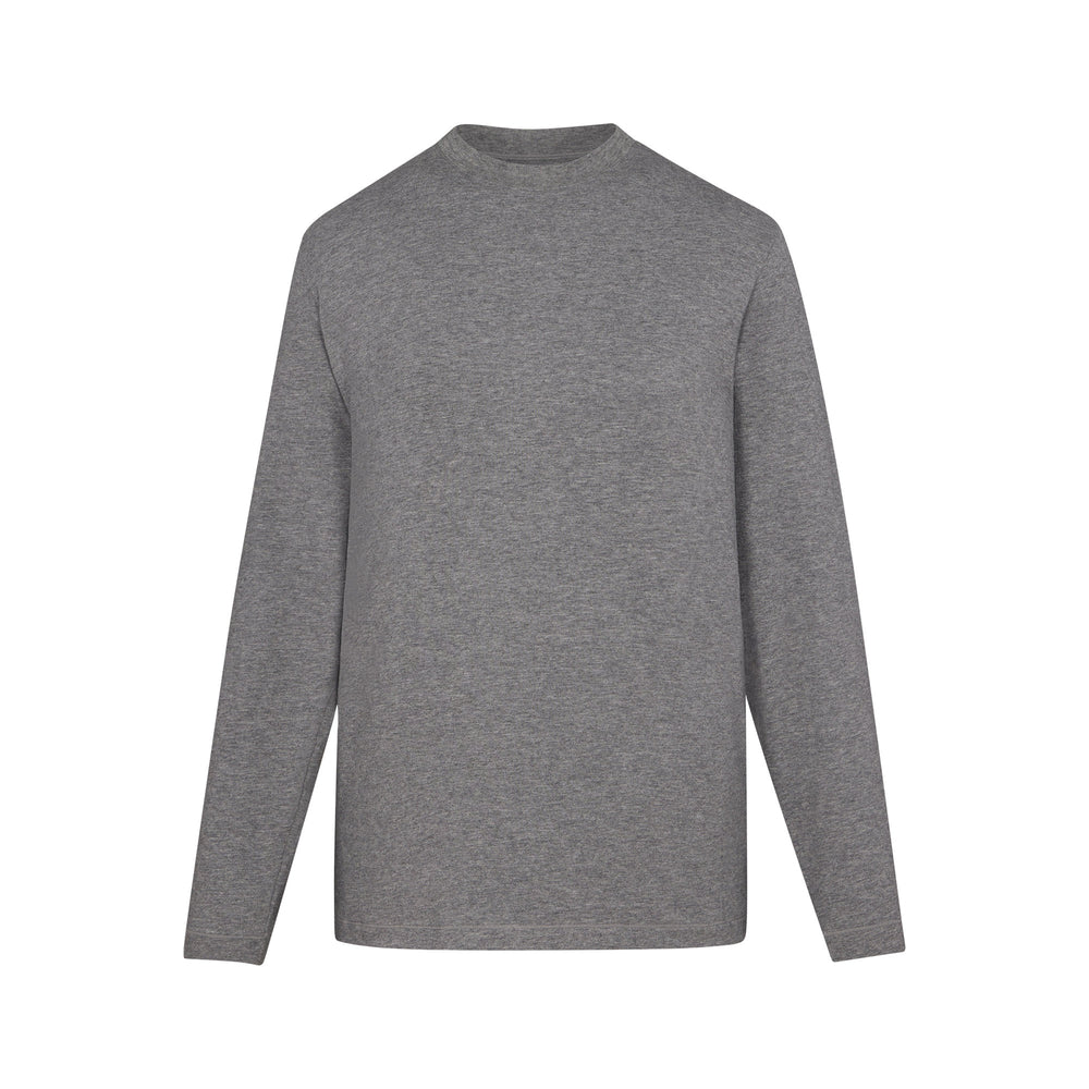 Skims BOYFRIEND LONG SLEEVE T-shirt Donkergrijs | BNK-275401