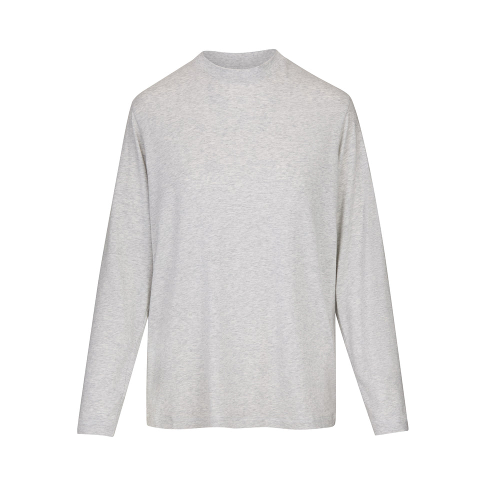 Skims BOYFRIEND LONG SLEEVE T-shirt Lichtgrijs | QKD-365497