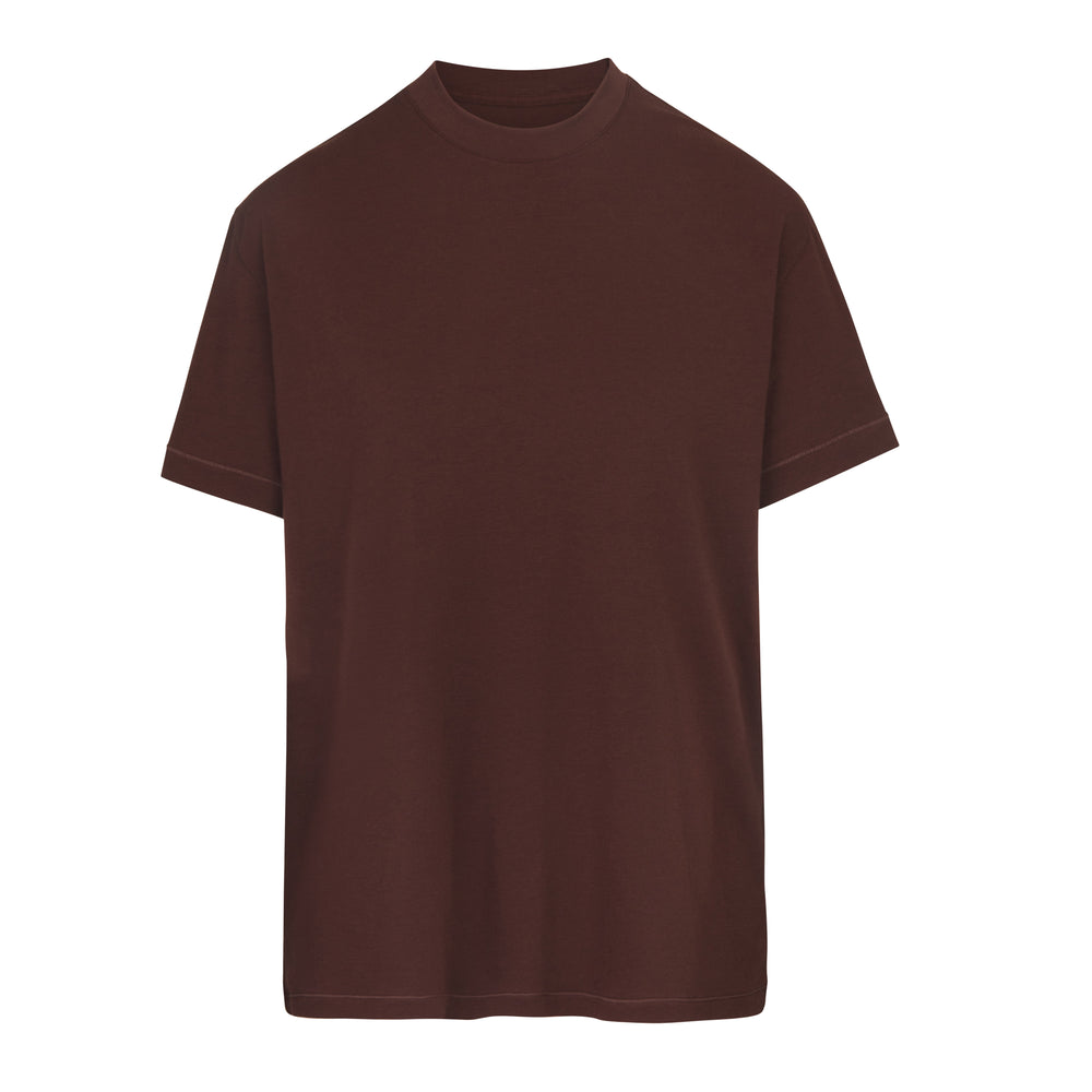 Skims BOYFRIEND T-shirt Chocola | PRW-309468
