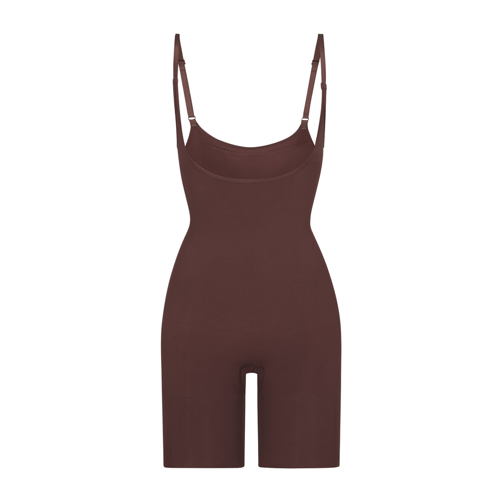 Skims BUTT ENHANCING Open Bust Bodysuit Chocola | LRH-197582