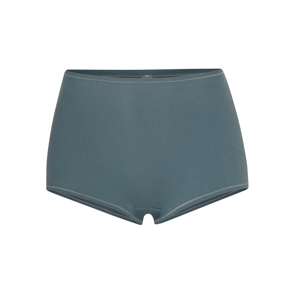 Skims COTTON JERSEY Boy Short Blauw | DSL-054789