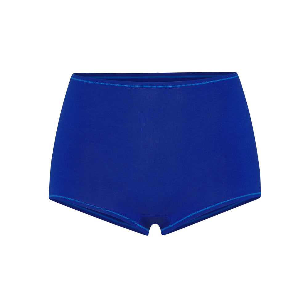 Skims COTTON JERSEY Boy Short Blauw | JKO-312687