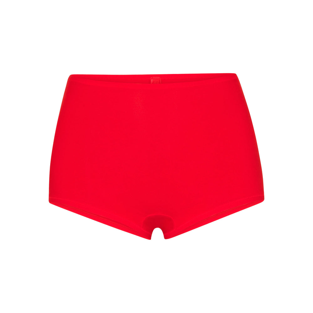 Skims COTTON JERSEY Boy Short Rood | FQH-875124
