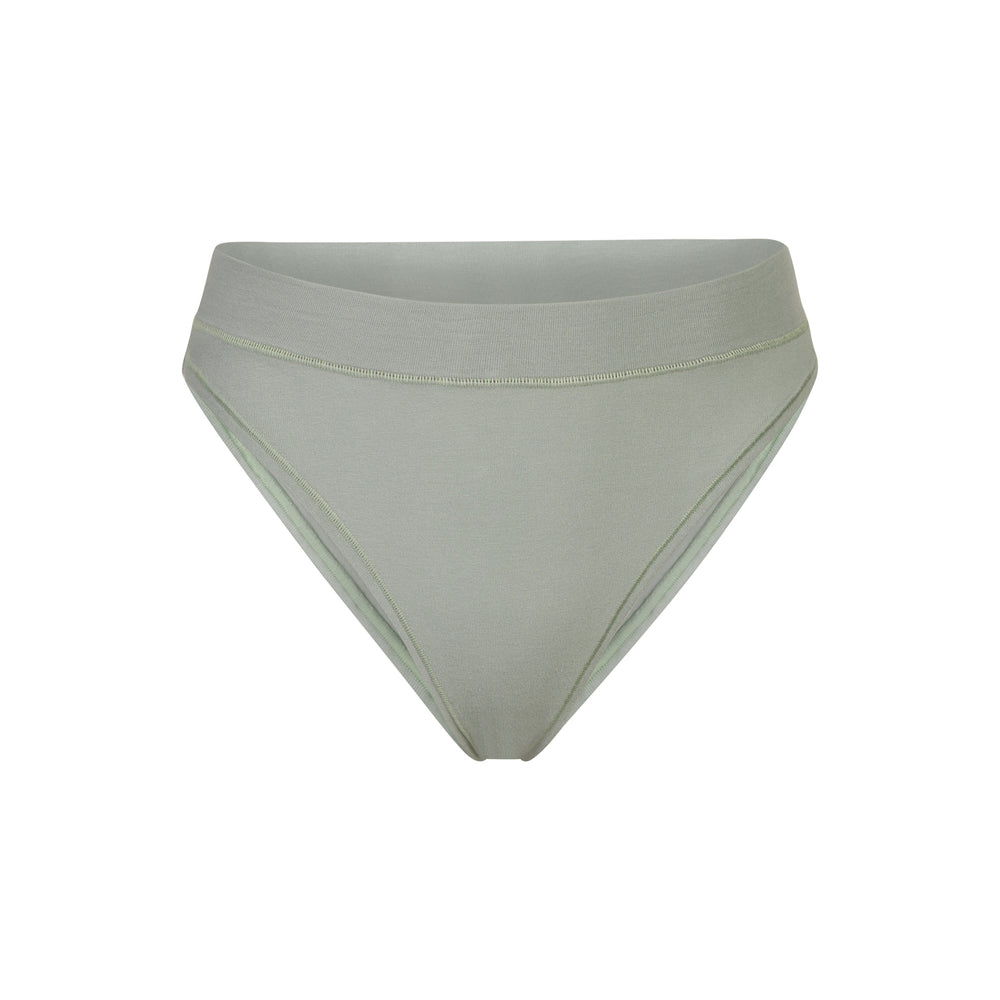 Skims COTTON JERSEY CHEEKY Tanga Blauw | VQD-169832
