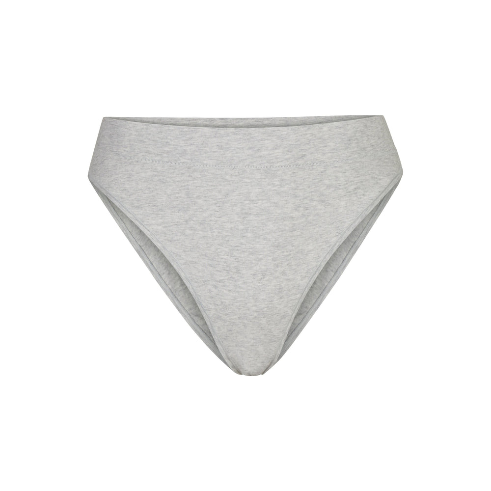 Skims COTTON JERSEY CHEEKY Tanga Lichtgrijs | EJK-087159