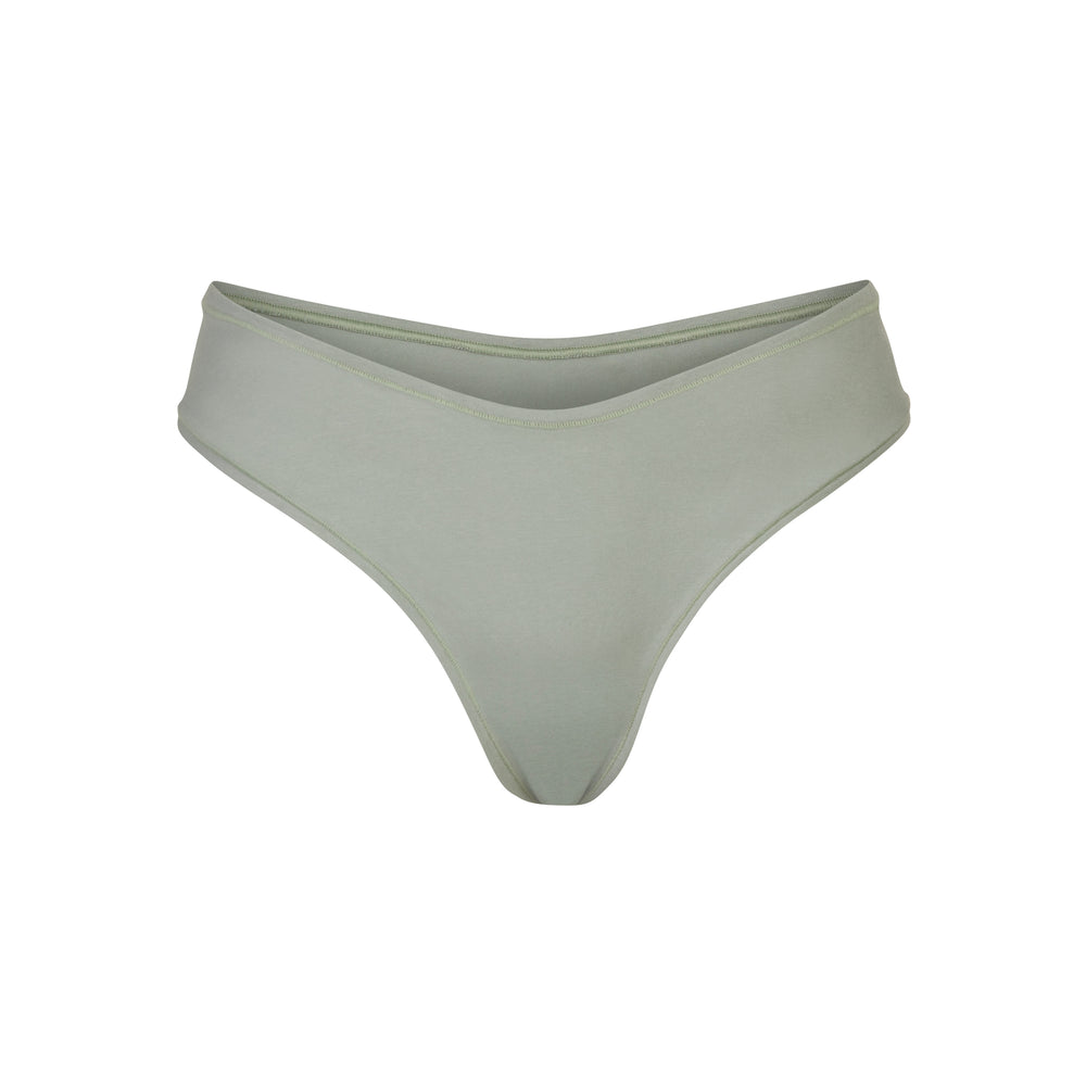 Skims COTTON JERSEY DIPPED Thong Blauw | DXN-579102