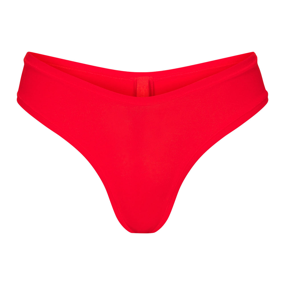 Skims COTTON JERSEY DIPPED Thong Rood | MZH-342786