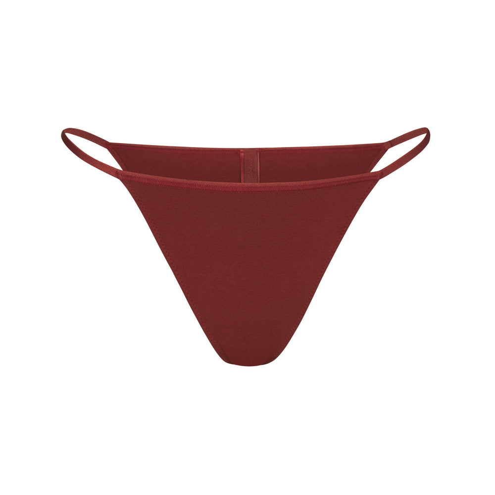 Skims COTTON JERSEY STRING Bikini Dieprood | YBC-073281