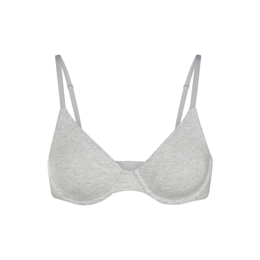 Skims COTTON JERSEY T-shirt Bra Lichtgrijs | EHV-306714