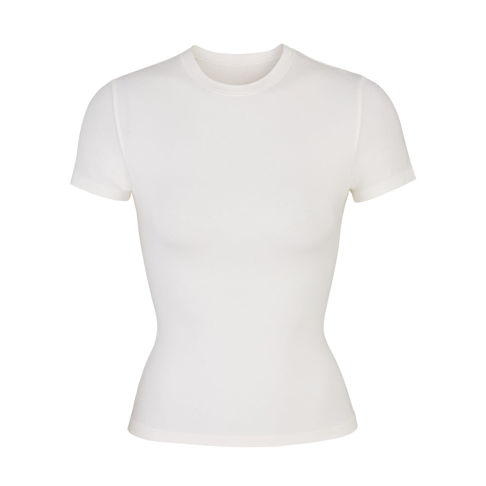 Skims COTTON JERSEY T-shirt Wit | TSO-975382