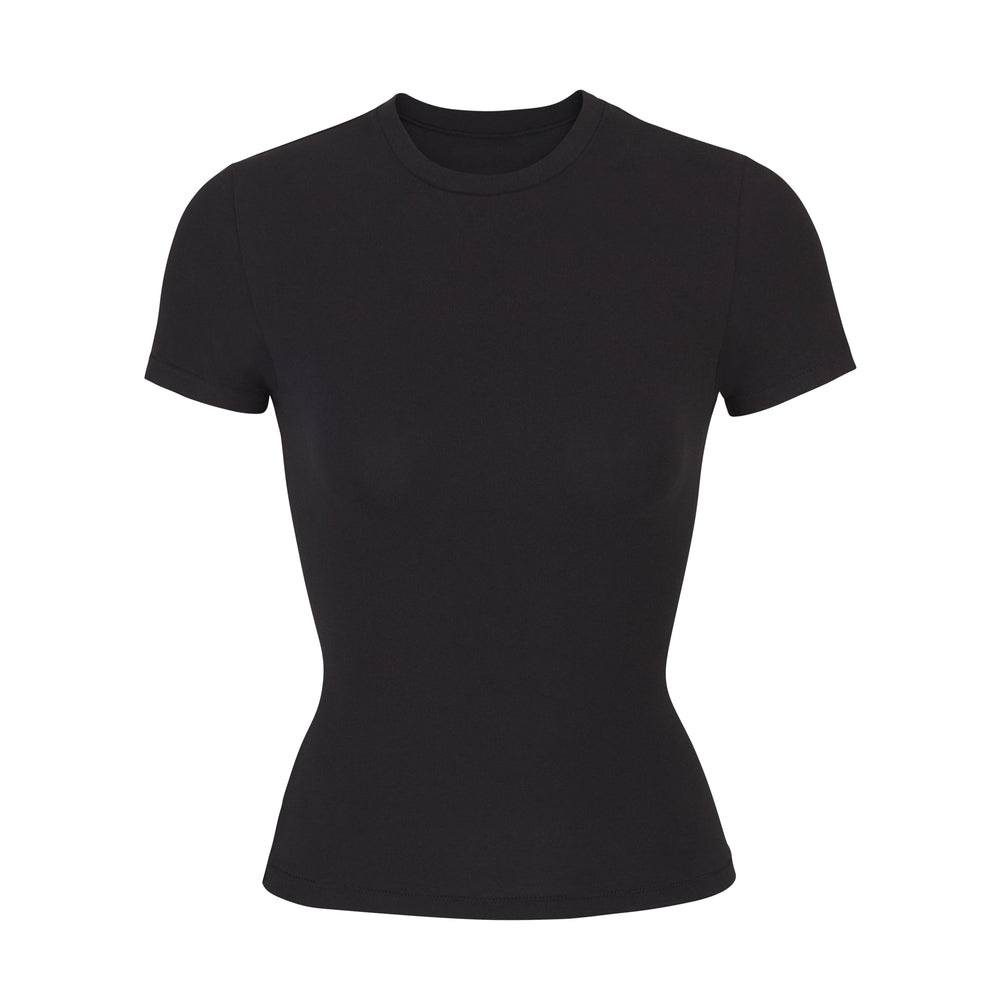 Skims COTTON JERSEY T-shirt Zwart | TCU-529104