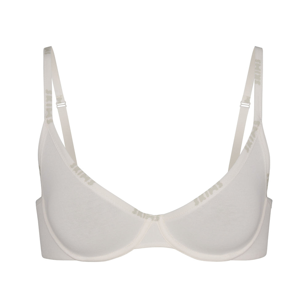 Skims COTTON LOGO DEMI Underwire Bra Wit | IOV-253640