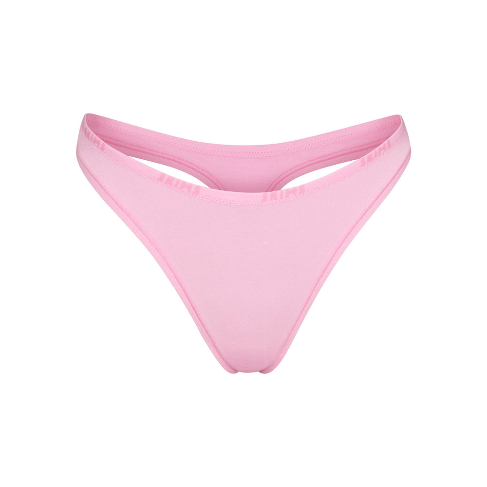 Skims COTTON LOGO DIPPED Thong Roze | UNZ-164207