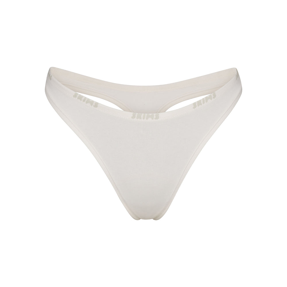 Skims COTTON LOGO DIPPED Thong Wit | EBX-028791